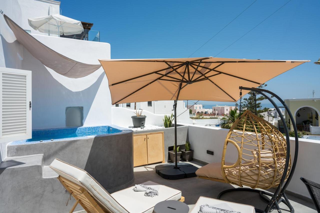 The Muses Of Santorini Private Jacuzzi Suites Vothon Bagian luar foto